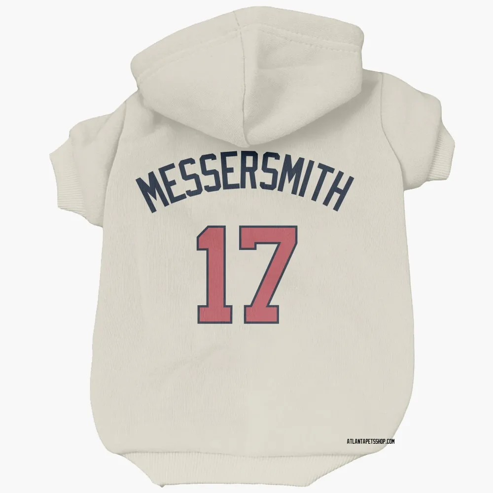 Atlanta Braves Andy Messersmith Cream Pet Hoodie for Dog & Cat