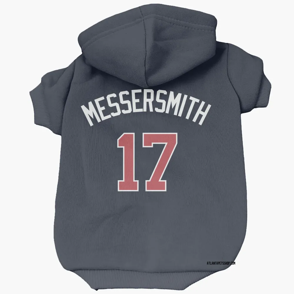 Atlanta Braves Andy Messersmith Navy Pet Hoodie for Dog & Cat