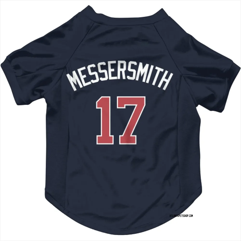 Atlanta Braves Andy Messersmith Navy Pet Jersey for Dog & Cat