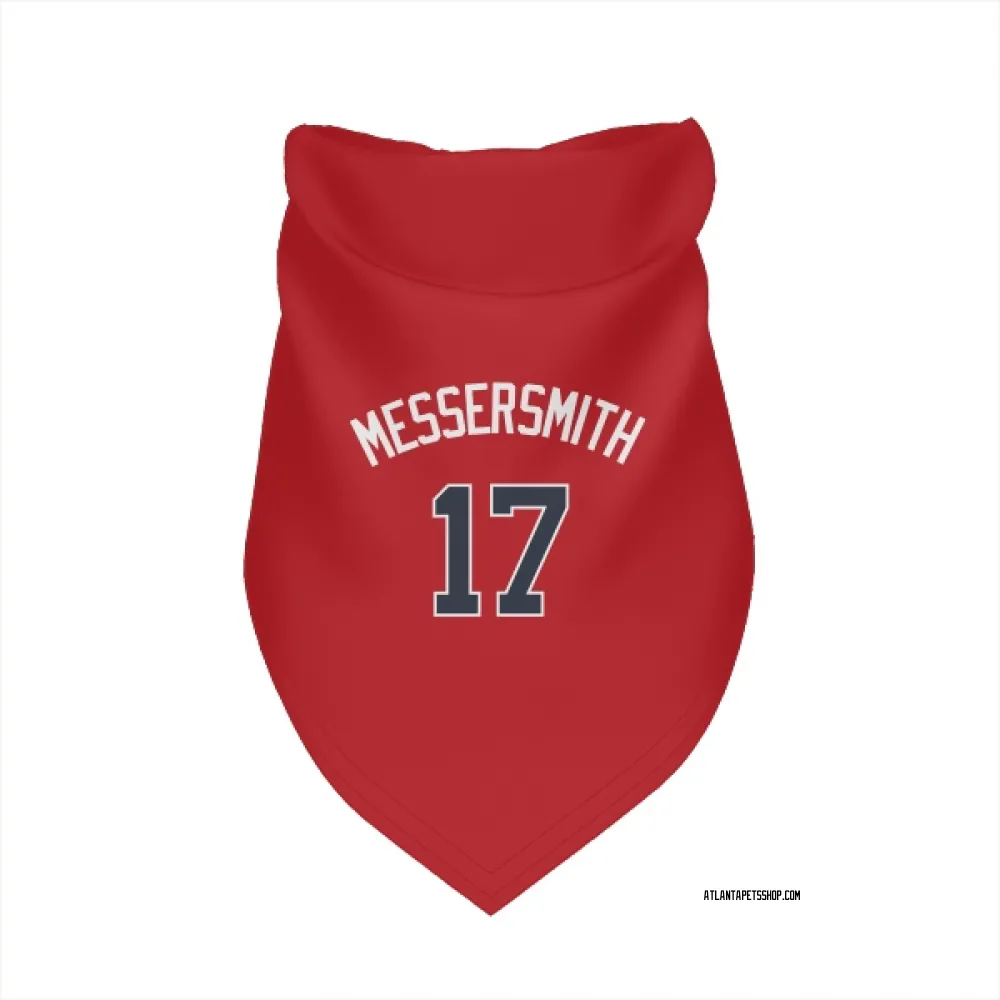 Atlanta Braves Andy Messersmith Red Pet Bandana for Dog & Cat