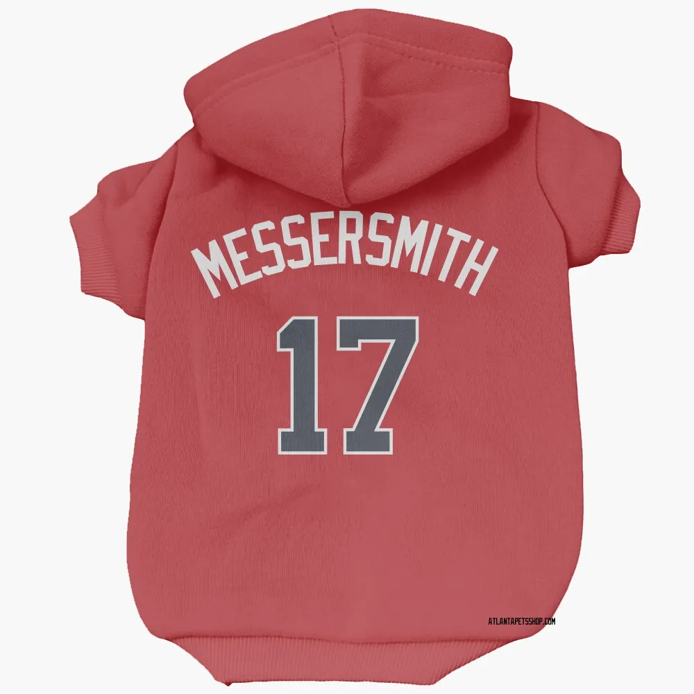Atlanta Braves Andy Messersmith Red Pet Hoodie for Dog & Cat