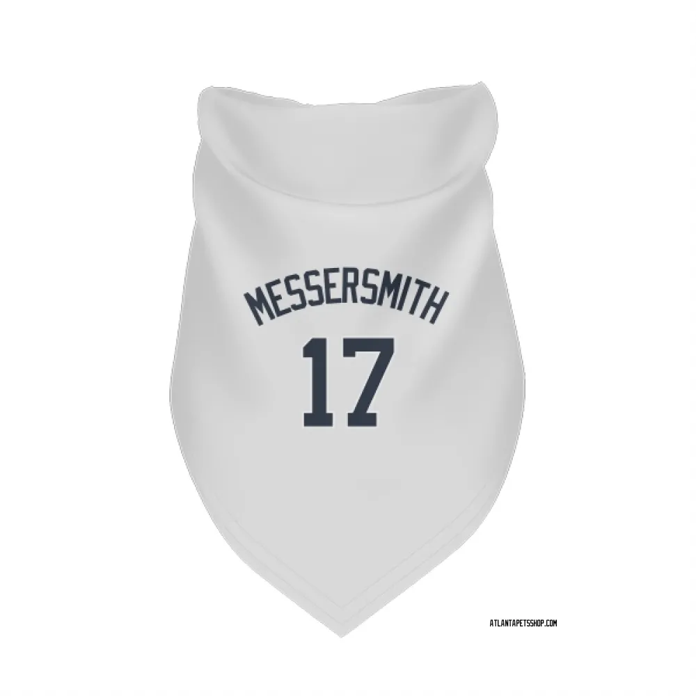 Atlanta Braves Andy Messersmith White Pet Bandana for Dog & Cat