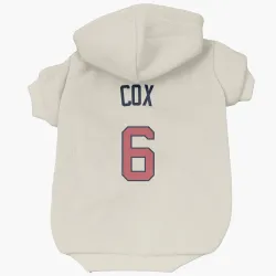 Atlanta Braves Bobby Cox Cream Pet Hoodie for Dog & Cat
