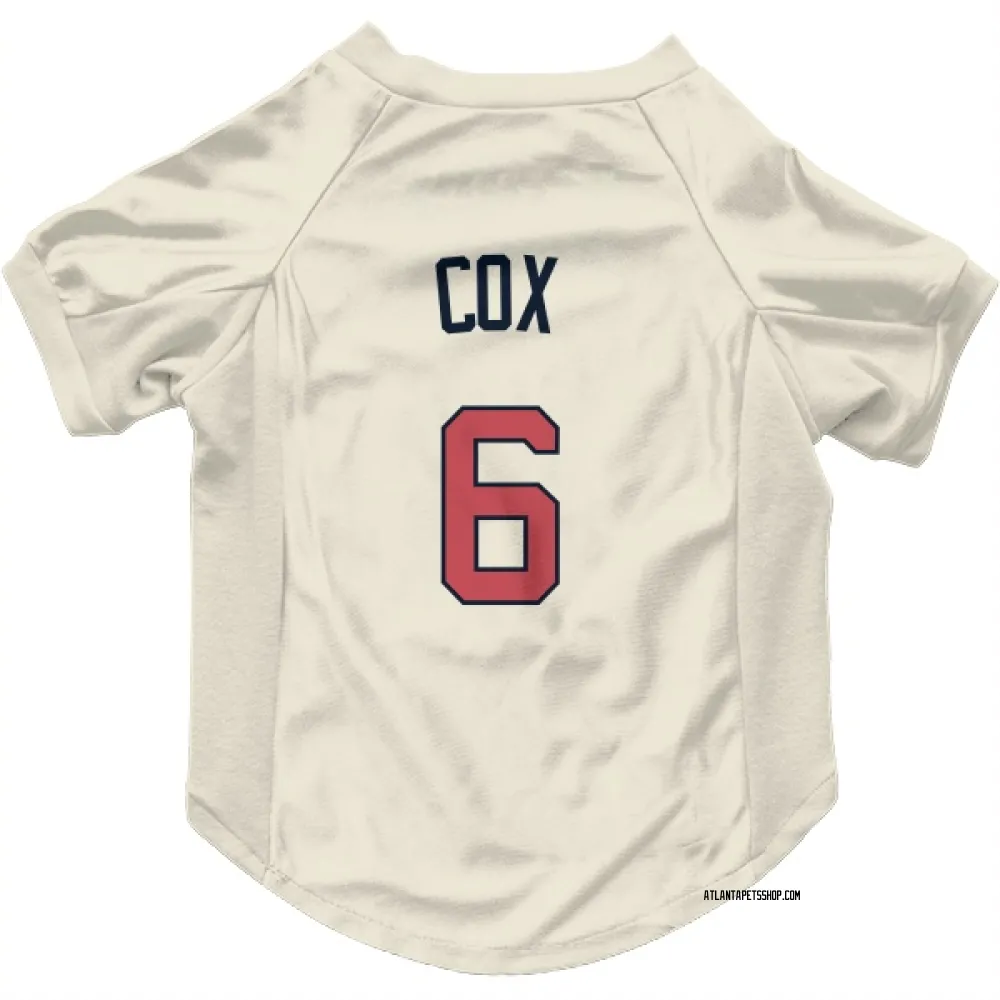 Atlanta Braves Bobby Cox Cream Pet Jersey for Dog & Cat