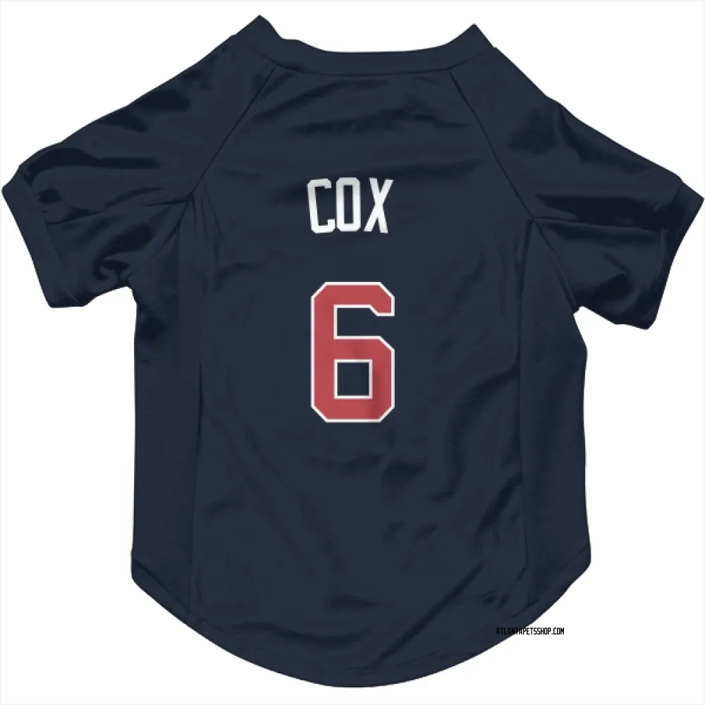 Atlanta Braves Bobby Cox Navy Pet Jersey for Dog & Cat