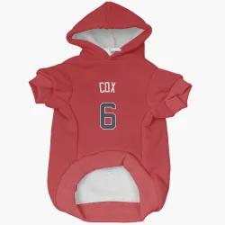 Atlanta Braves Bobby Cox Red Pet Hoodie for Dog & Cat