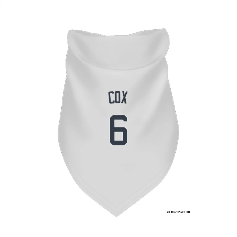Atlanta Braves Bobby Cox White Pet Bandana for Dog & Cat