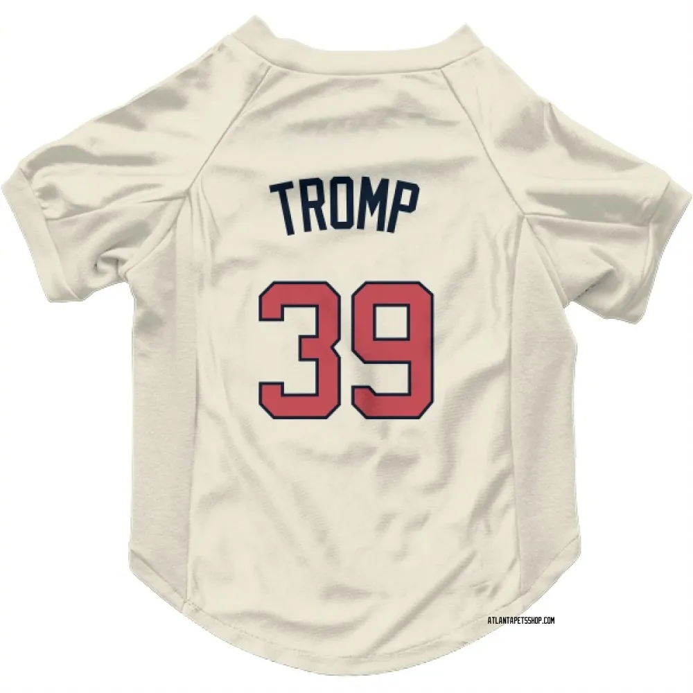 Atlanta Braves Chadwick Tromp Cream Pet Jersey for Dog & Cat