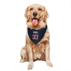 Atlanta Braves Martin Perez Navy Pet Bandana for Dog & Cat