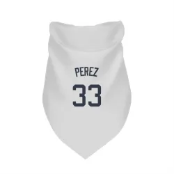 Atlanta Braves Martin Perez White Pet Bandana for Dog & Cat